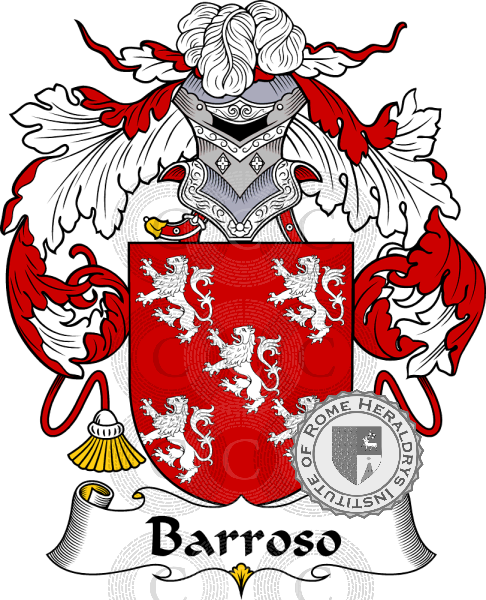 Coat of arms of family Barroso   ref: 36439