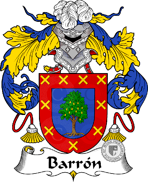 Coat of arms of family Barrón