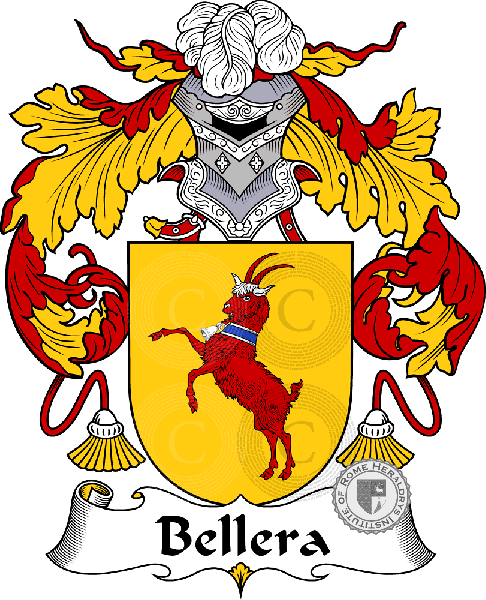 Wappen der Familie Bellera   ref: 36467