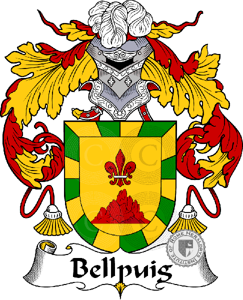 Escudo de la familia Bellpuig   ref: 36471