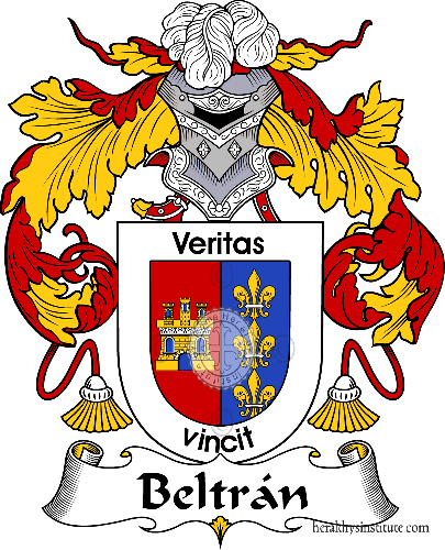 Coat of arms of family Beltrán