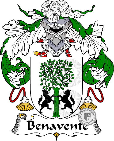 Wappen der Familie Benavente   ref: 36479