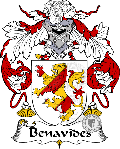 Wappen der Familie Benavides   ref: 36480