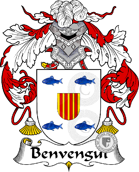 Coat of arms of family Benvengut