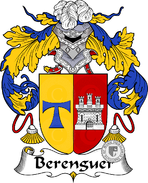 Coat of arms of family Berenguer   ref: 36485