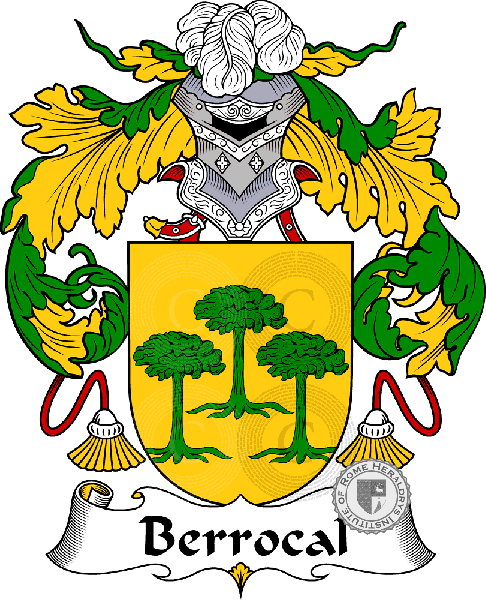 Escudo de la familia Berrocal   ref: 36497