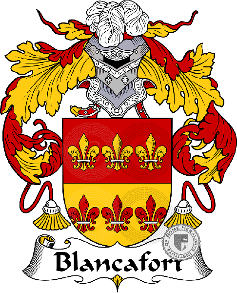 Coat of arms of family Blancafort