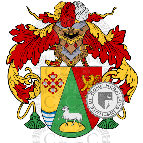Coat of arms of family Bolaños   ref: 36518
