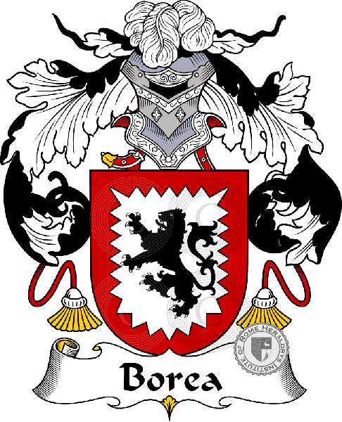 Coat of arms of family Borea   ref: 36524