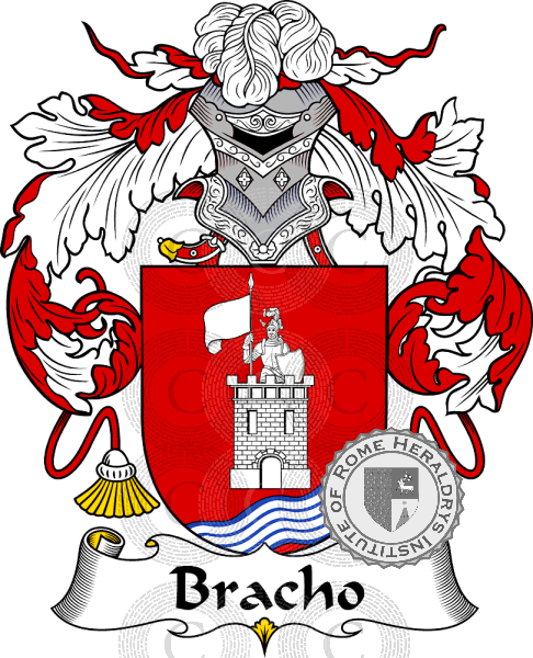 Coat of arms of family Bracho   ref: 36534