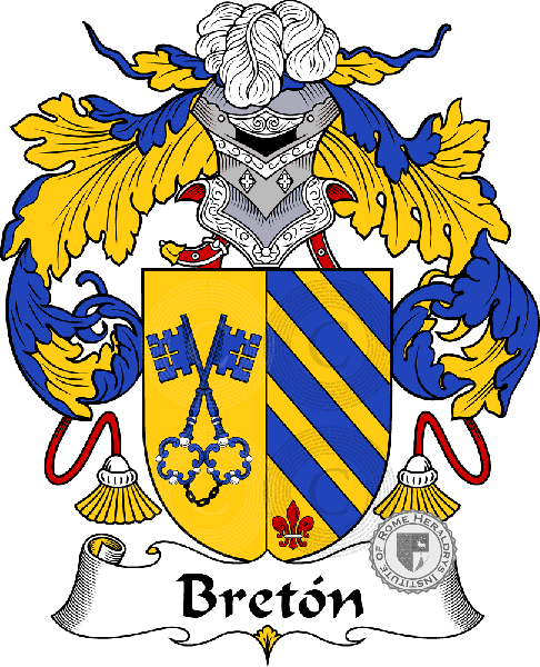 Coat of arms of family Bretón