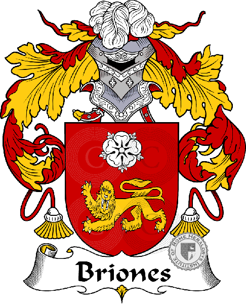 Coat of arms of family Briones   ref: 36537