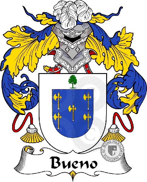 Coat of arms of family Bueno   ref: 36539