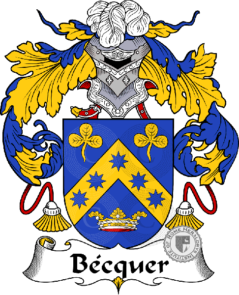 Wappen der Familie Bécquer   ref: 36546