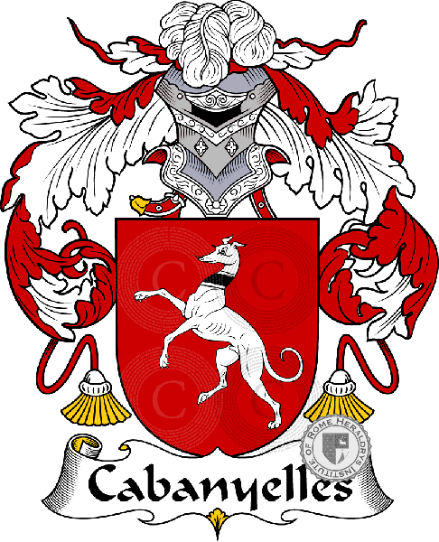 Escudo de la familia Cabanyelles   ref: 36551