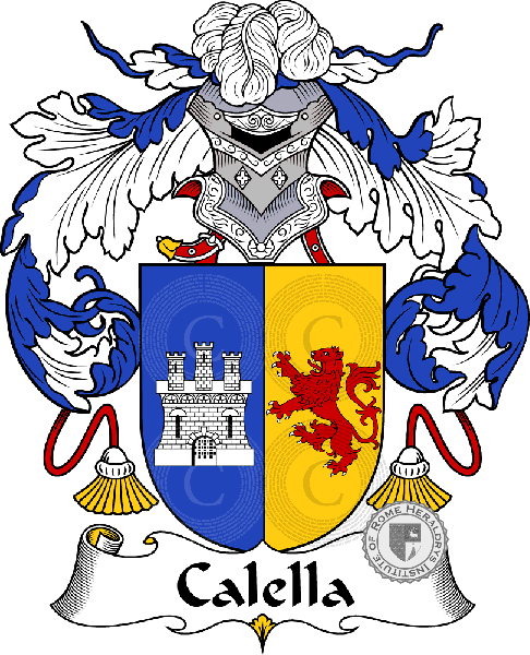 Wappen der Familie Calella   ref: 36571