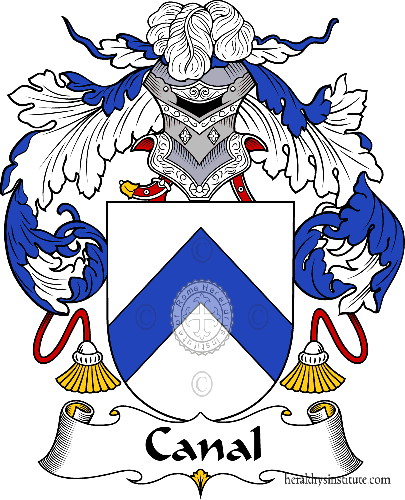 Coat of arms of family Canal