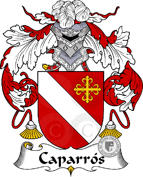 Escudo de la familia Caparrós   ref: 36598