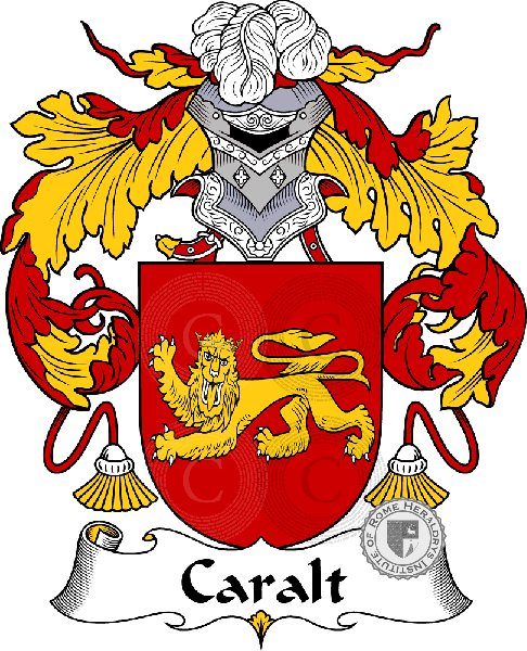 Coat of arms of family Caralt   ref: 36601