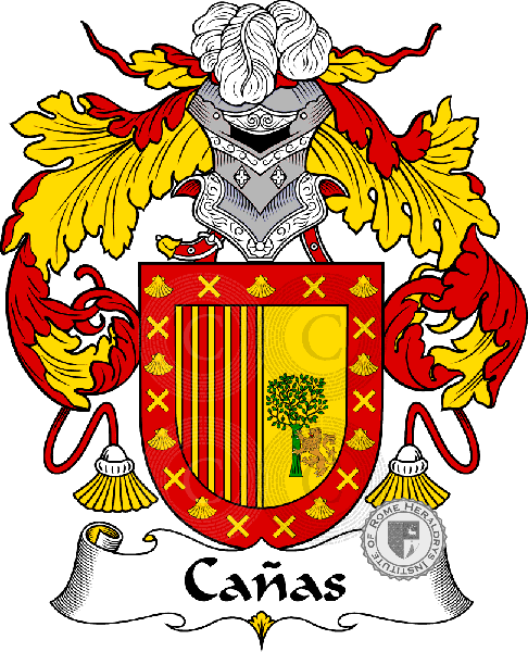 Coat of arms of family Cañas
