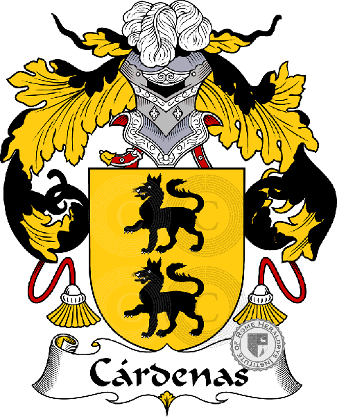 Coat of arms of family Cárdenas