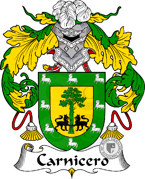 Coat of arms of family Carnicero