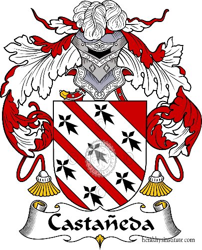 Coat of arms of family Castaneda