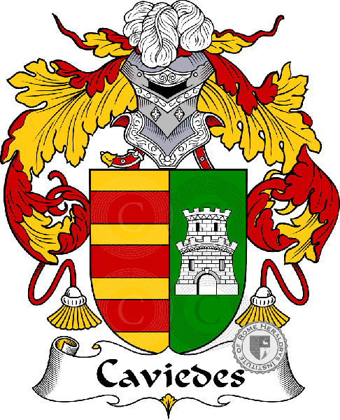Coat of arms of family Caviedes