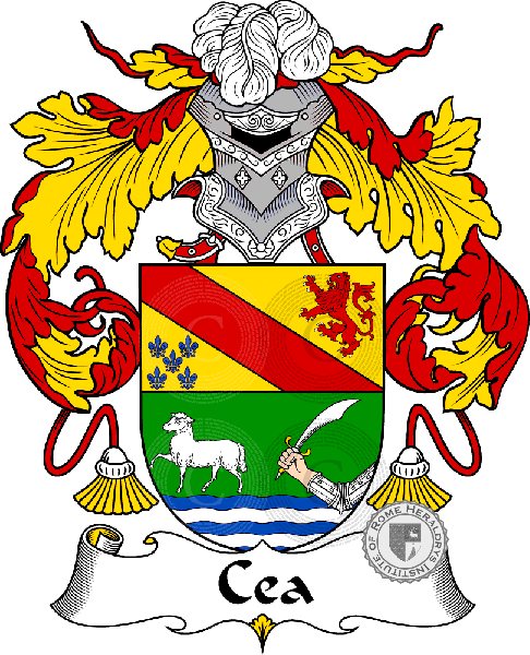 Coat of arms of family Cea