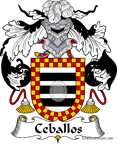 Coat of arms of family Ceballos   ref: 36653
