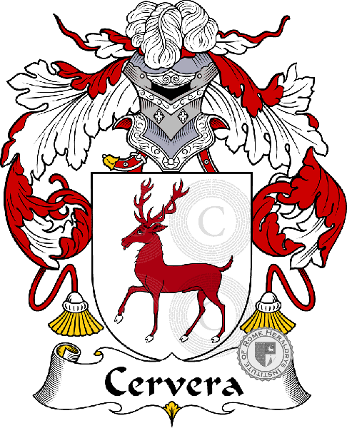 Coat of arms of family Cervera
