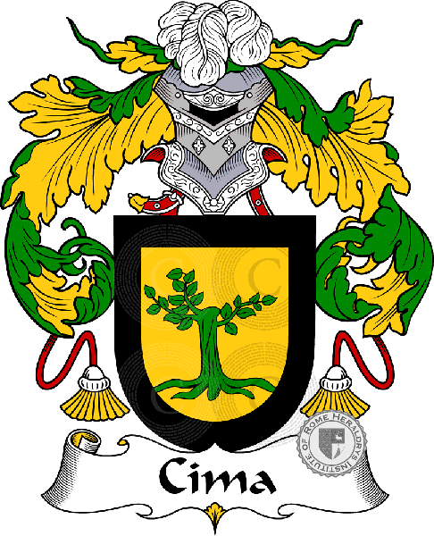 Coat of arms of family Cima