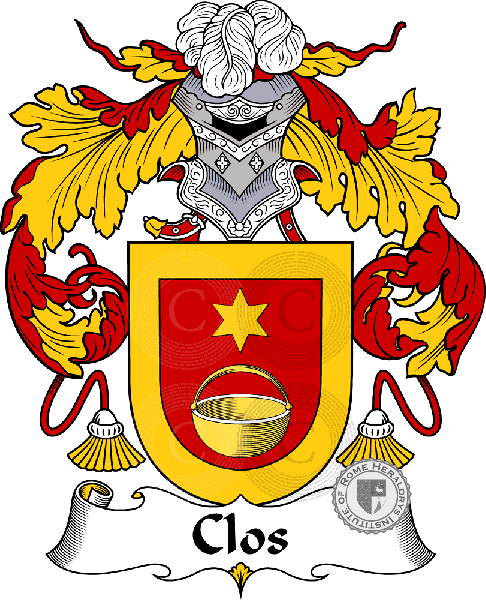 Wappen der Familie Clos   ref: 36686