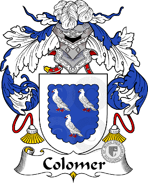 Coat of arms of family Colomer