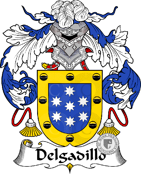 Coat of arms of family Delgadillo
