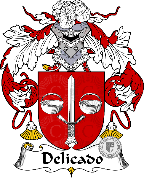 Coat of arms of family Delicado