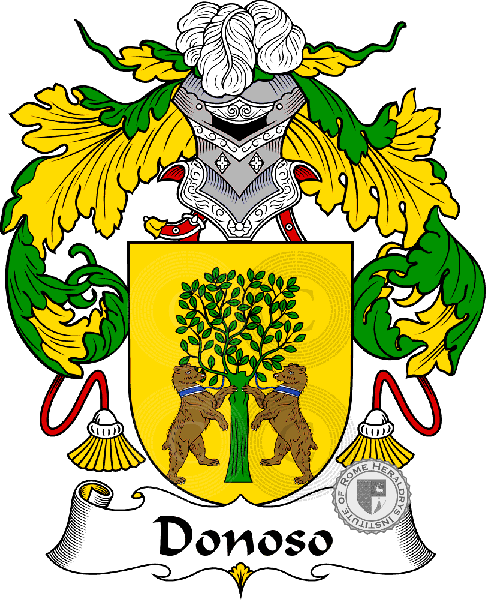 Coat of arms of family Donoso