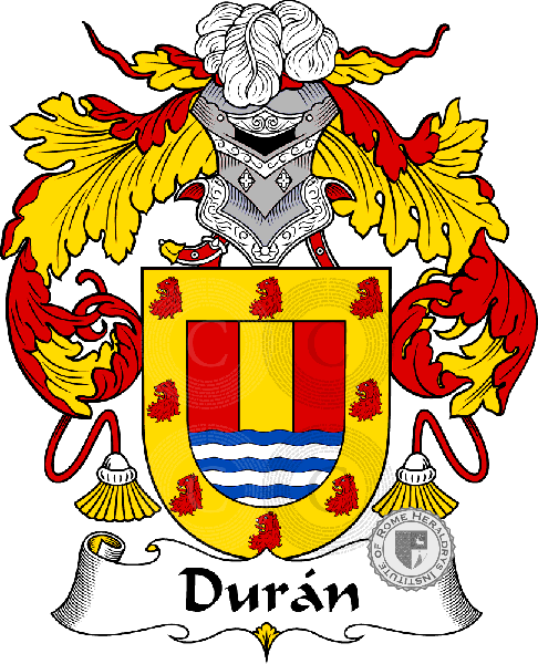 Coat of arms of family Durán
