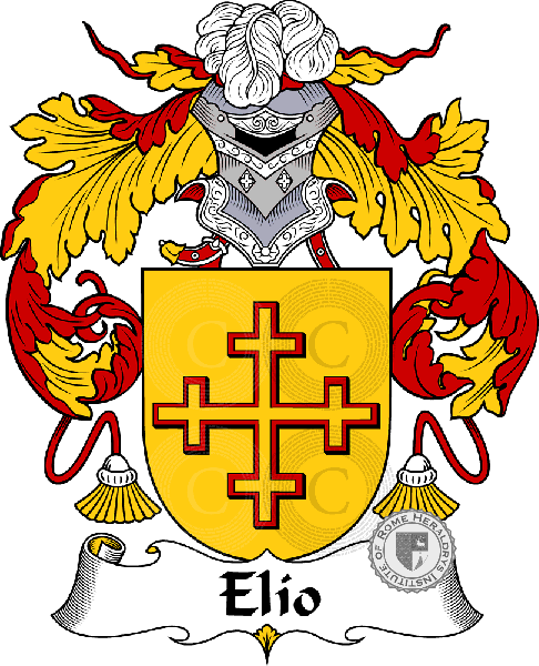 Coat of arms of family Elio