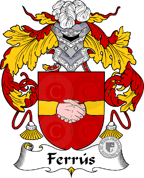 Coat of arms of family Ferrús