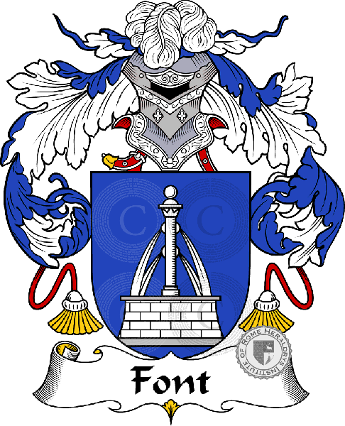 Wappen der Familie Font   ref: 36885