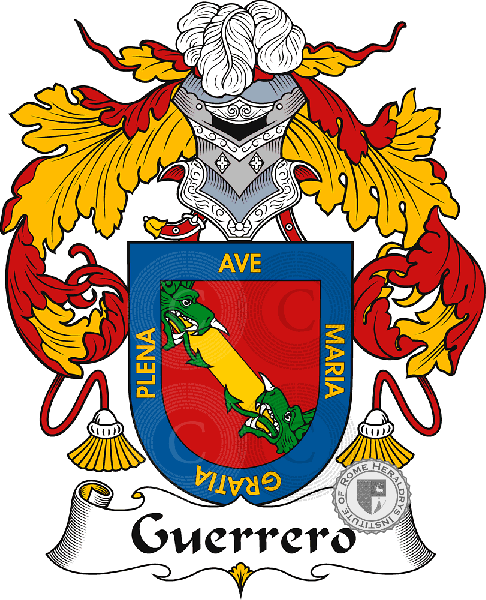 Coat of arms of family Guerrero