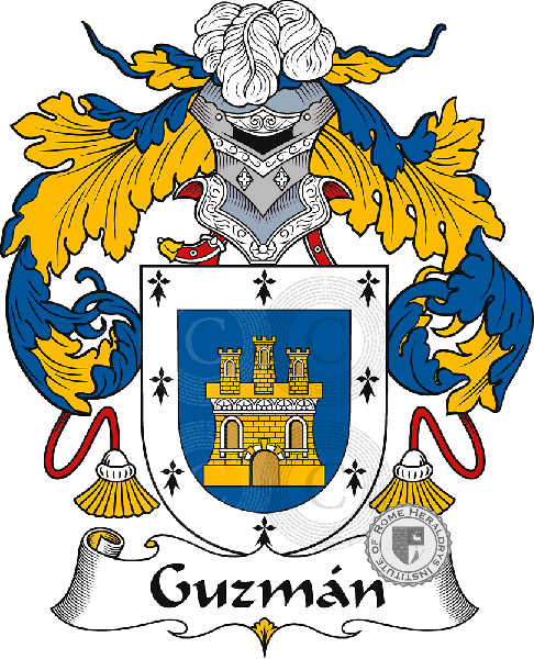 Coat of arms of family Guzmán