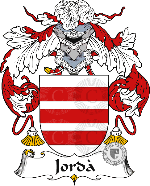 Coat of arms of family Jordà