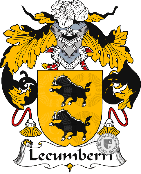 Coat of arms of family Lecumberri