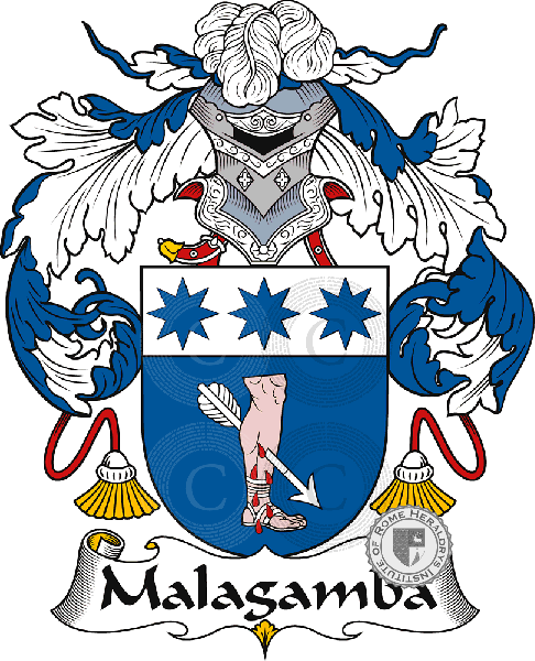 Coat of arms of family Malagamba