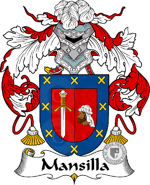 Mansilla familia heráldica genealogía escudo Mansilla