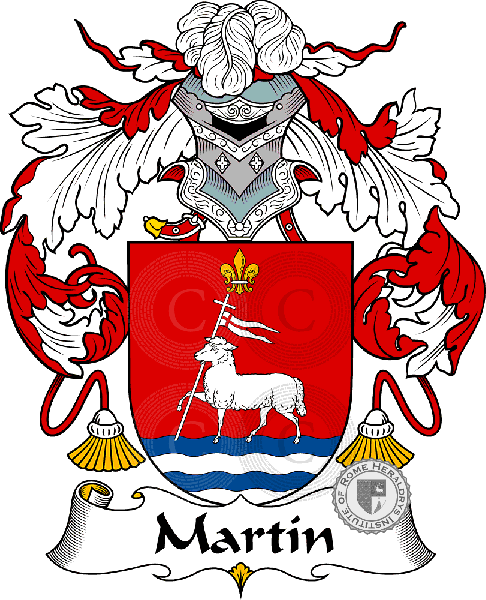 Coat of arms of family Martín