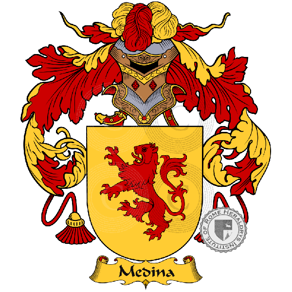 Coat of arms of family Medina   ref: 37210