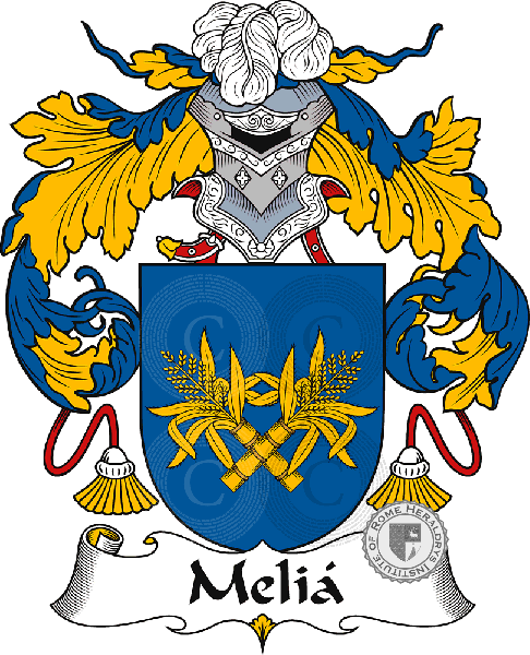 Coat of arms of family Meliá